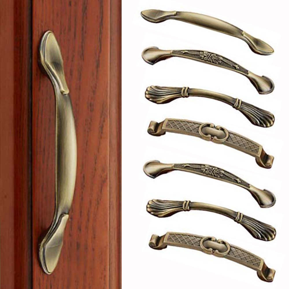 Furniture Hardware Handles - Vintage Bronze Wardrobe Dresser Cabinet Pull