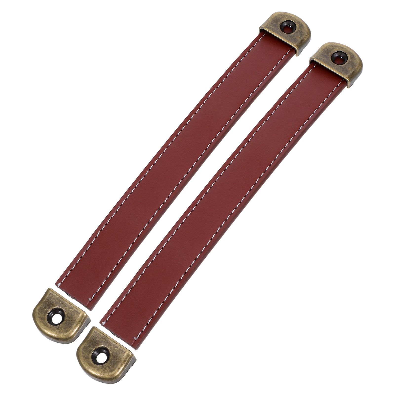 Vintage Furniture Hardware Replacement - 2Pcs Vintage PU Cabinet Handles Brown