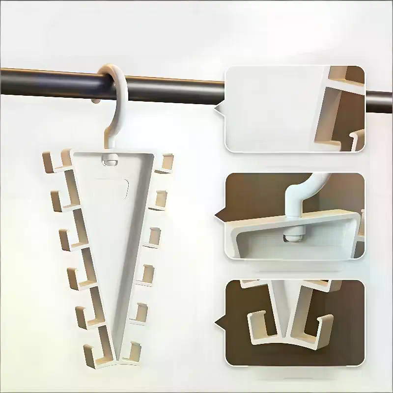 Furniture Hardware Accessories - 2Pcs Multifunctional Closet Hanger With Multiple
