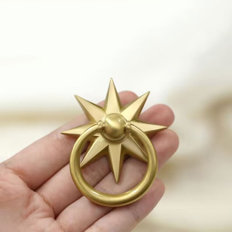 Furniture Hardware Drop Pulls - Solid Brass Drop Rings Cabinet Handles