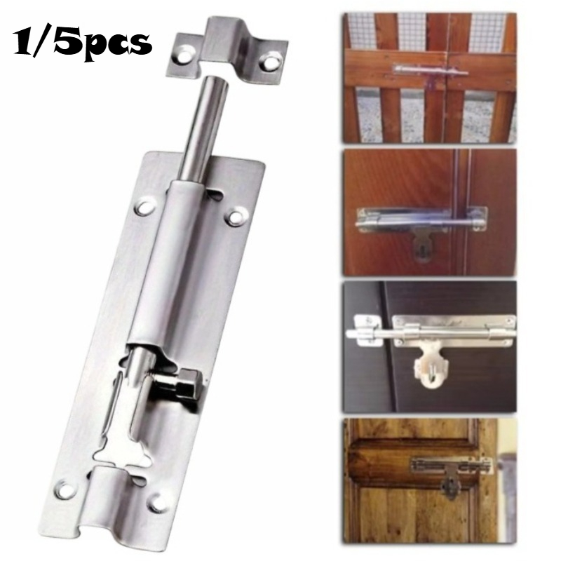 Barrel Bolt Slide - 1/5pcs Stainless Steel Door Bolt -