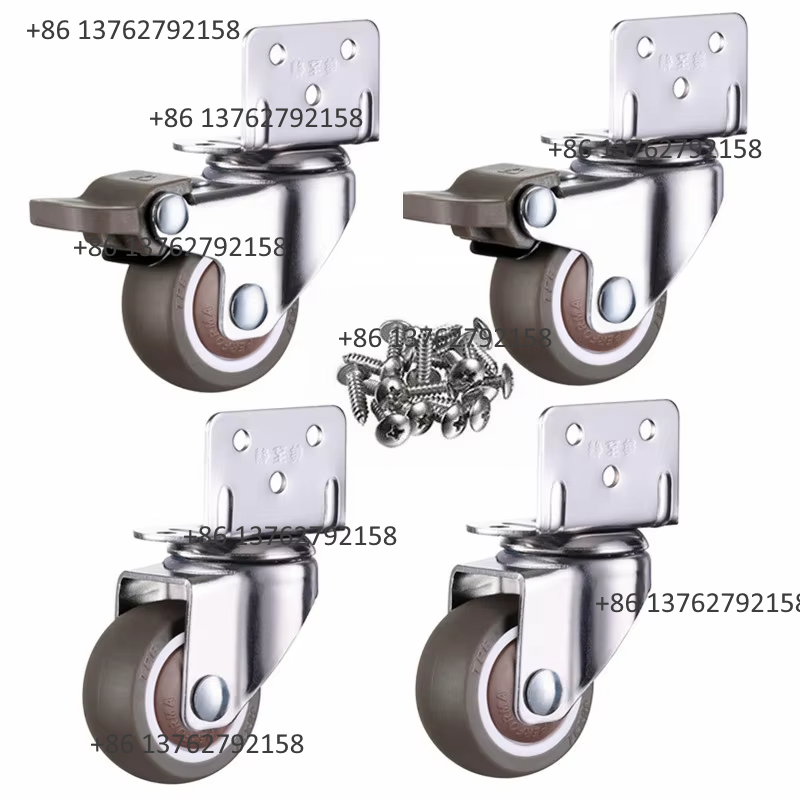 4Pcs Soft Rubber Quiet Swivel  - Furniture Hardware Accessories ulasan dan harga