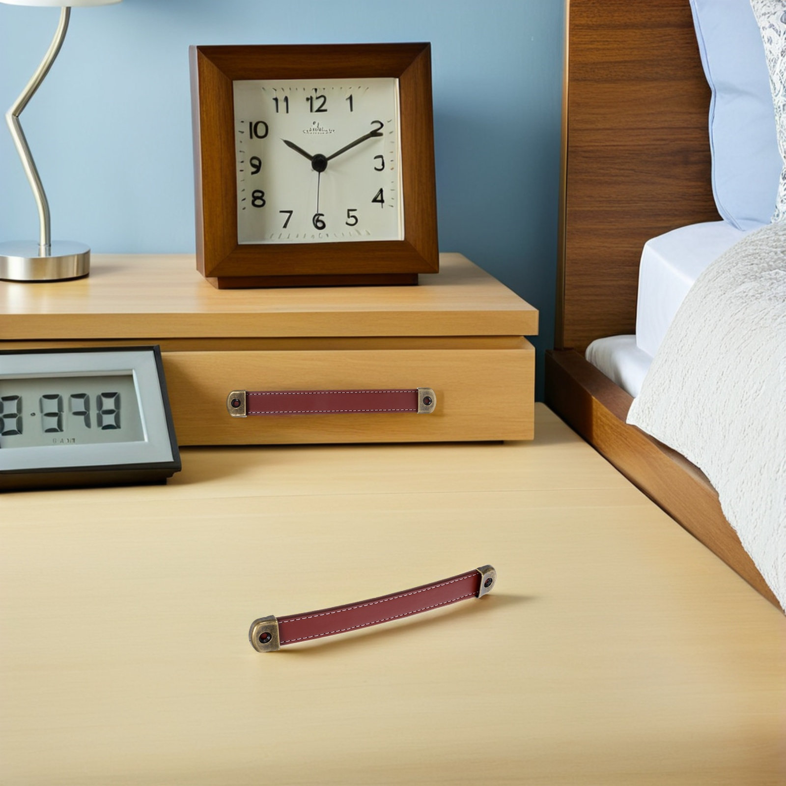 2Pcs Vintage PU Cabinet Handle - Vintage Furniture Hardware Replacement ulasan dan harga