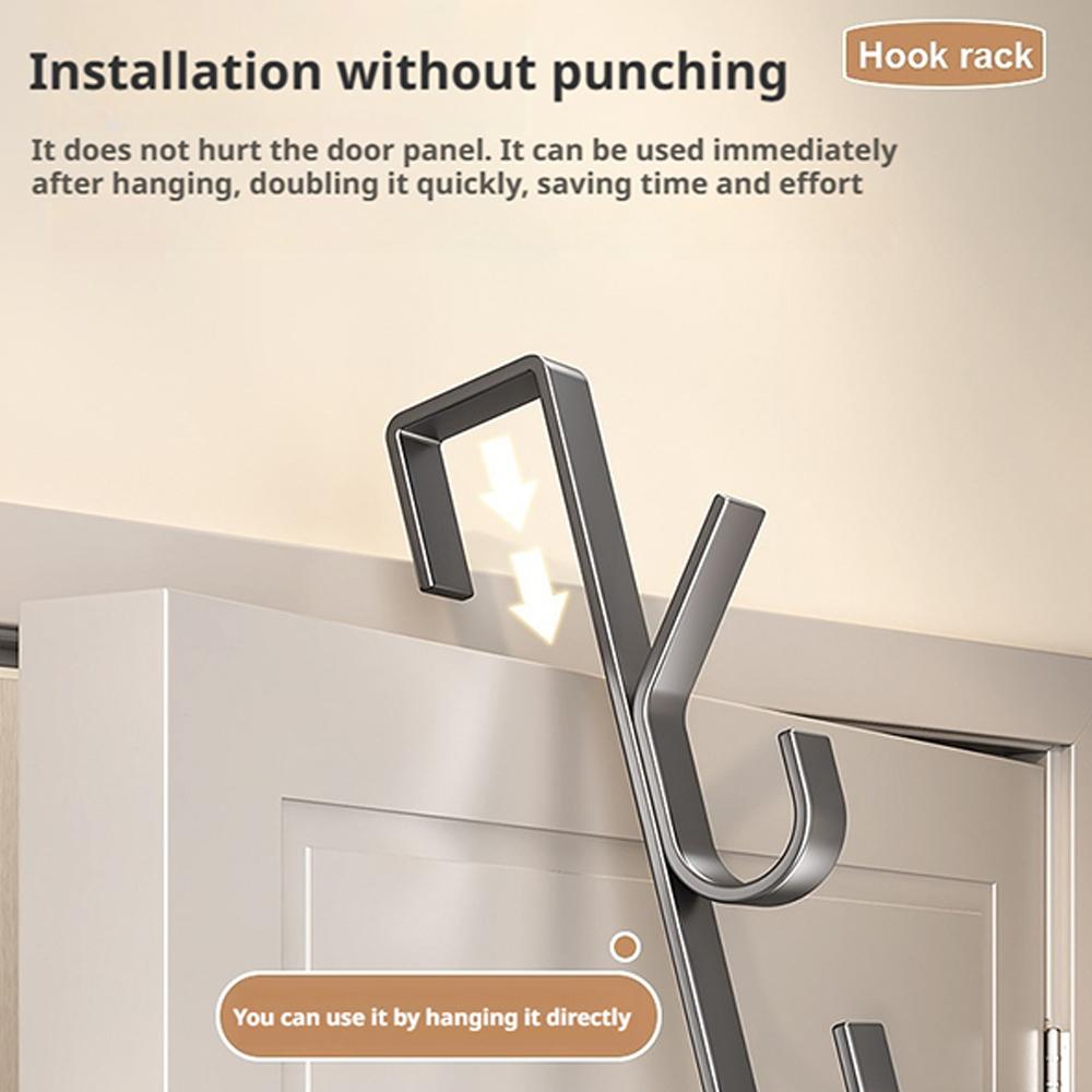 Door Hanging Hook Free-Punch M - Furniture Hardware Accessories ulasan dan harga