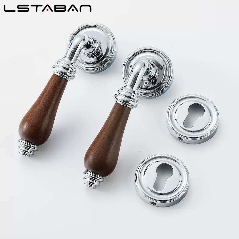 Euro Walnut Wood Handle Door L - Furniture Hardware Handles ulasan dan harga