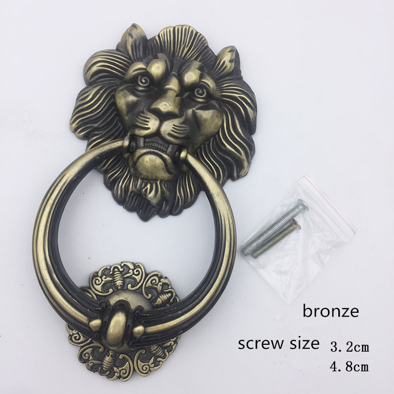 Antique Bronze Lion Head Handl - Furniture Hardware Handles ulasan dan harga