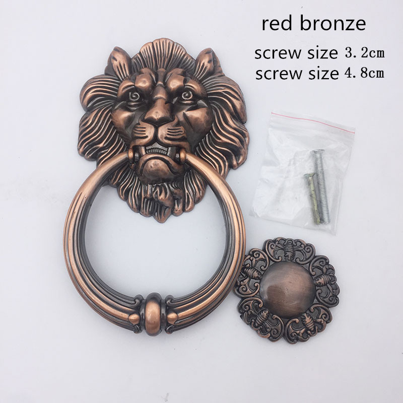 Antique Bronze Lion Head Handl - Furniture Hardware Handles ulasan dan harga