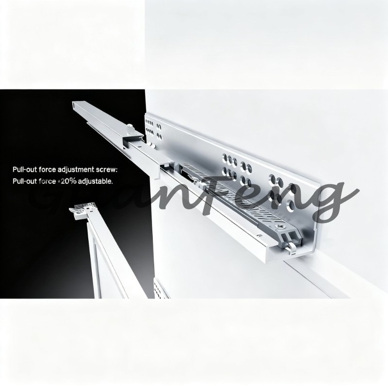Hidden Drawer Slide with Handl - Furniture Hardware Handles ulasan dan harga