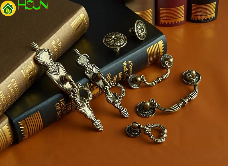 2 pcs 6style Countryside Dress - Furniture Hardware Drop Pulls ulasan dan harga