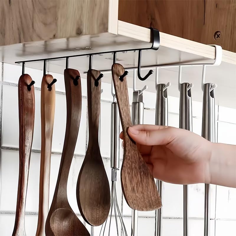 1/2/3PC 6 Hooks Kitchen Cabine - Furniture Hardware Accessories ulasan dan harga