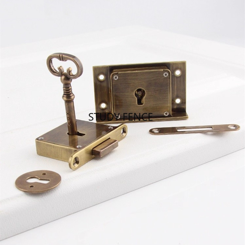 1PC Antique Metal Drawer Lock  - Furniture Hardware Accessories ulasan dan harga