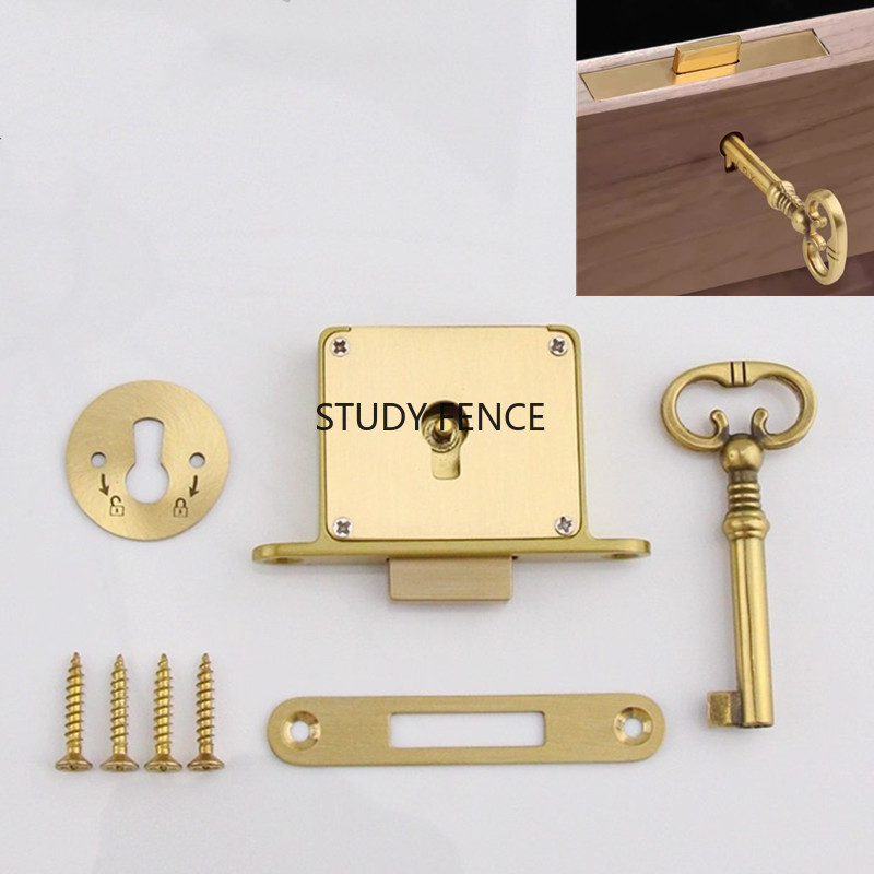 1PC Antique Metal Drawer Lock  - Furniture Hardware Accessories ulasan dan harga