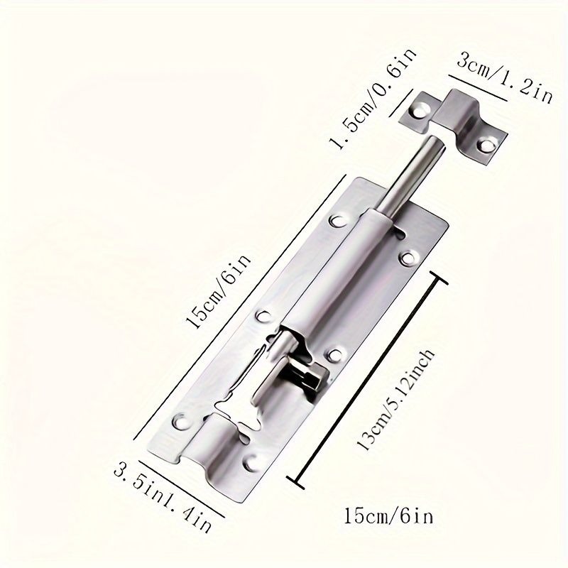 1/5pcs Stainless Steel Door Bo - Barrel Bolt Slide ulasan dan harga