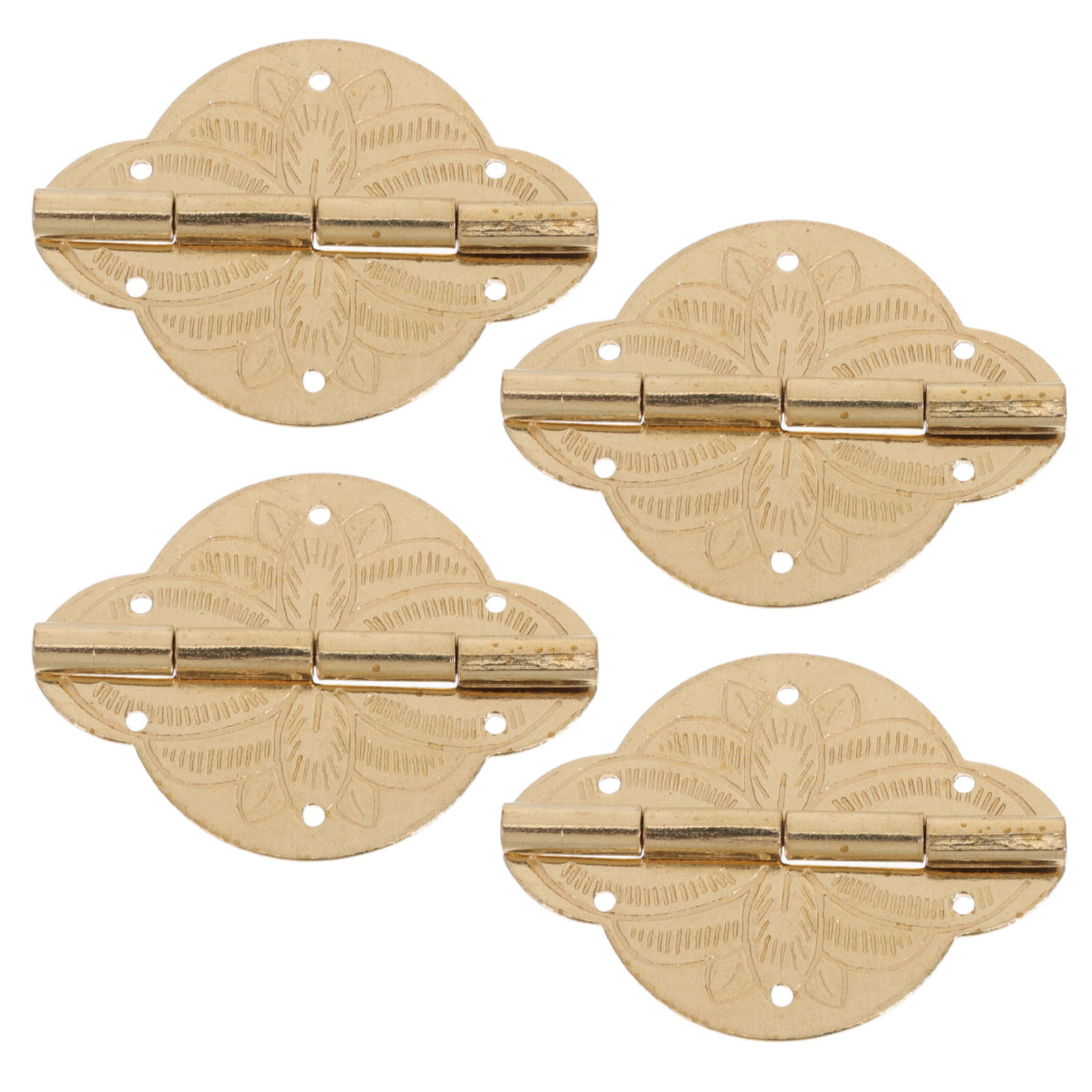 4Pcs Jewelry Box Hinges Brass  - Vintage Furniture Hardware Replacement ulasan dan harga