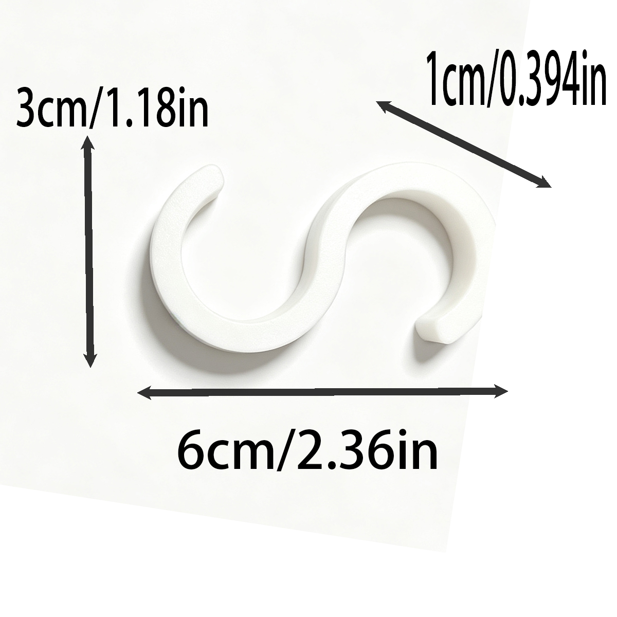 White 5Pc S-Shaped Hooks, Spec - Furniture Hardware Accessories ulasan dan harga