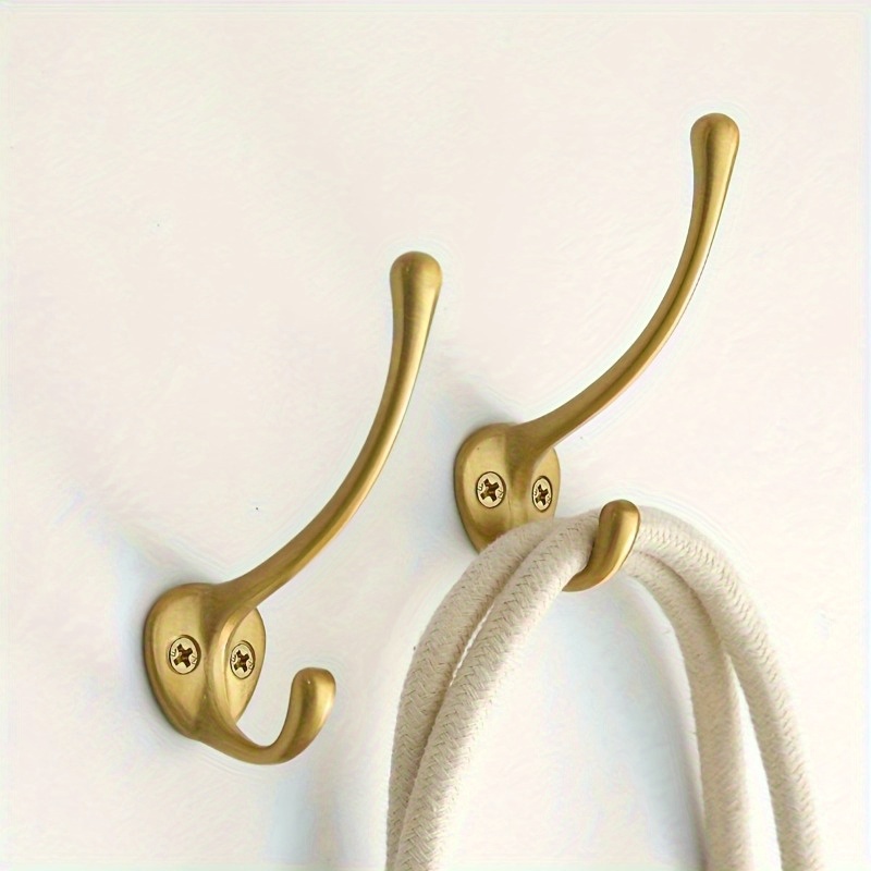 2pcs Heavy Duty Brass Coat Hoo - Furniture Hardware Accessories ulasan dan harga