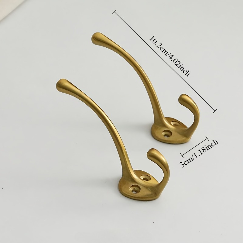 2pcs Heavy Duty Brass Coat Hoo - Furniture Hardware Accessories ulasan dan harga